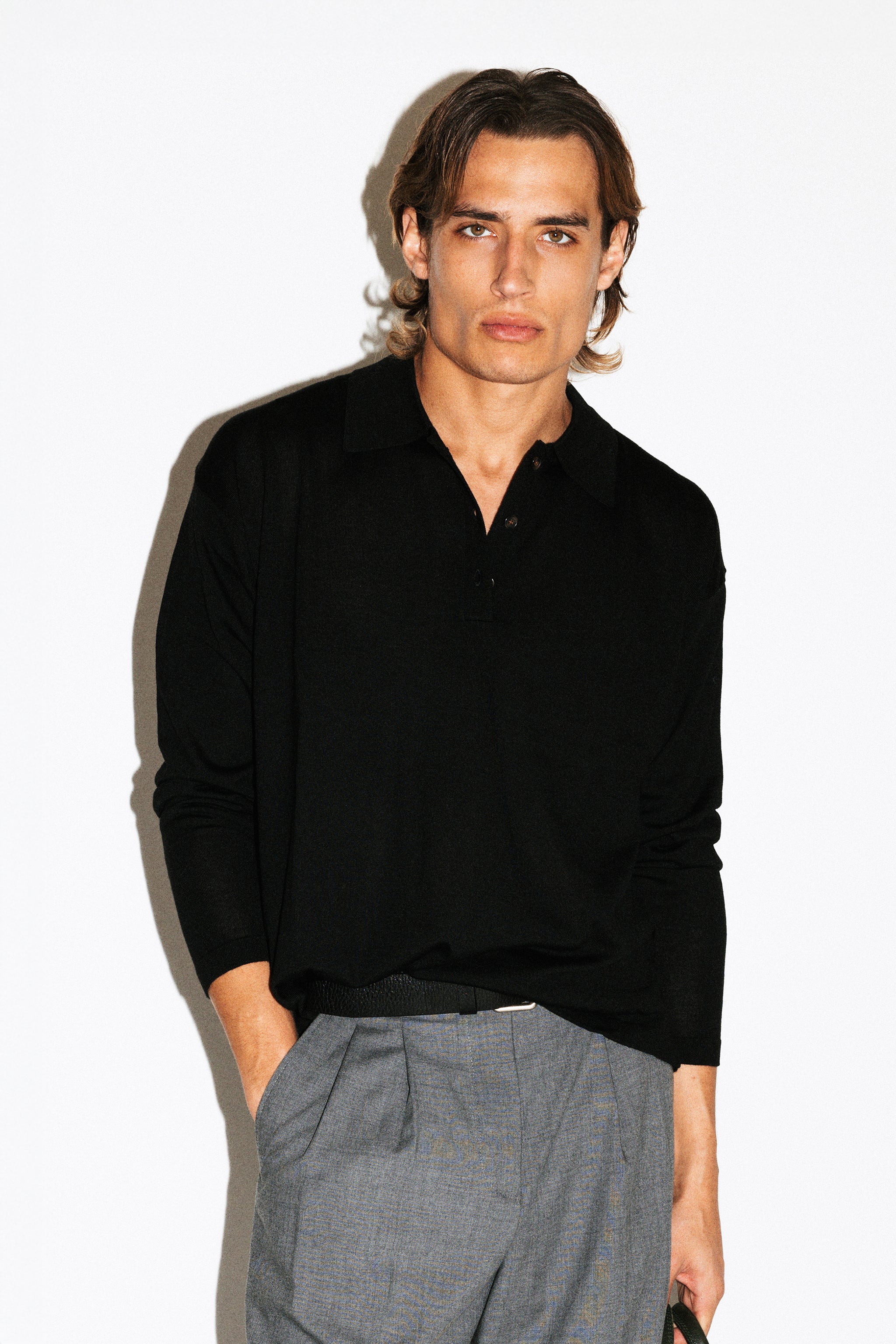 Lakeview Long Sleeve Merino Polo