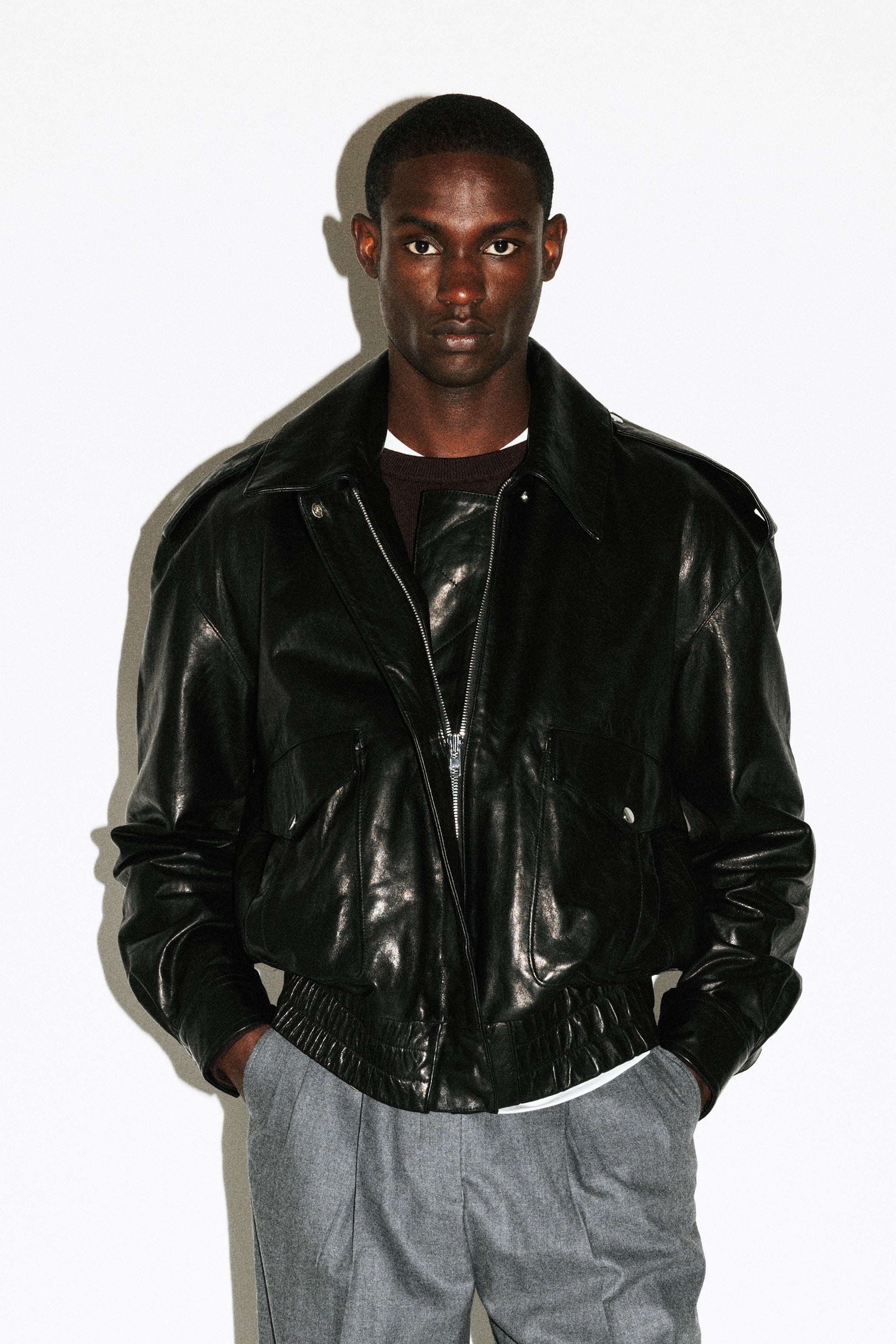 Hyperion Leather Flight Jacket